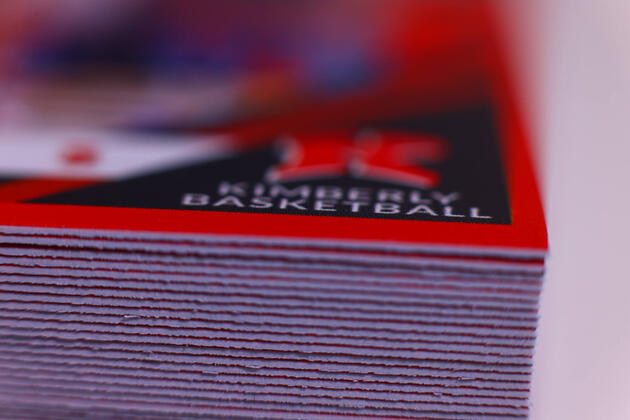 Player Cards Designed and Printed for Kimberly Basketball