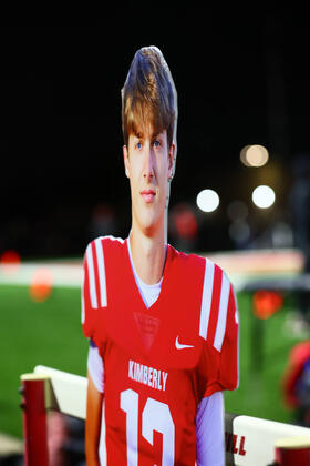 Player Cutout for Senior Night